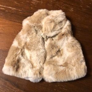 Faux fur vest